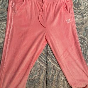 Adidas W velour joggers, M